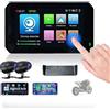 ZERBAY Navigatore wireless speciale for moto con touch screen IPS da 5 pollici, registratore di guida for moto, supporto Carplay e Android Auto, impermeabile IPX7