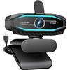 XOCLON Webcam HD 1080P, telecamera USB Plug & Play, telecamera per lo streaming automatica in condizioni di scarsa illuminazione, webcam con luce di stato RGB, microfono con cancellazione del rumore