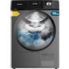 Cecotec Asciugatrice Pompa di Calore 10 Kg Bolero Dresscode Dry 10355 Steel. Classe Equivalente A++, 14 programmi, 4 Livelli Asciugatura, Funzioni Stop&Go, Avvio Ritardato, KidLock, DiamondCare, Inox