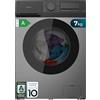 Cecotec Lavatrice Carico Frontale 7Kg Bolero DressCode 7450 Inverter Steel, 1200 rpm, 16 Programmi, Classe A-10%, Motore Inverter Plus, Allergy Care, Pearl Drum, Silence, Stop&Go, KidLock, Steel