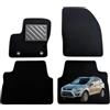 MTC Automotive Tappetini per Ford Kuga I 2008-2011 Bottone Ovale tappeti Auto su Misura, Antiscivolo,battitacco in Gomma Rinforzato