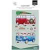 Vaessen Creative Timbri in Silicone Pulmino Hippie Natalizio 1-18 pz | Trasparente, Lavoro preciso, DIY, Biglietti fatti a mano, Buste, Scrapbooking, Con stamping tool e blocchi acrilici
