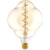 Eglo Lampadina XXL E27, dimmerabile, a spirale, stile rétro, molto | grande, color ambra, 4 W, 200 lumen, luce bianca calda, 2000 K, lunghezza 20 cm