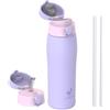 AORIN Borraccia Termica, Borraccia in Acciaio Inox 18/8, 750ml Borraccia Bambini, Bottiglia Termica Senza BPA e Perdite, Thermos per Sport, Outdoor e Pendolarismo con 2 Coperchi