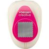 Vaessen Creative Perforatrice Quadrata Smerlato, Medio, Fustellatrice per Carta, per Progetti Fai da te, Scrapbooking, DIY e Creazione di Biglietti