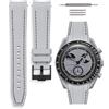 HORACE Cinturino universale per orologio in silicone liquido 20mm - Compatibile Omega x Swatch MoonSwatch - Kit di montaggio incluso