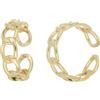 DelPia, Anello in Oro 18kt e Argento Sterling 925 2begold Brevettato Regolabile Modello Catena Grande