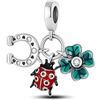 JCaleydo Charm, Argento Sterling 925, Compatibile con Bracciale Pandora