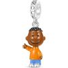 GNOCE Ciondolo con Ciondolo Peanuts in Piedi Ciondolo Snoopy in Argento Sterling 925 Ciondoli per Donne e Ragazze Gioielli Regalo per i Fan