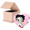 GNOCE Betty Boop Ciondolo Dangle Charm, S925 Argento Sterling Charms Dangle per le donne ragazze moglie figlia, San Valentino, festa della mamma gioielli regalo
