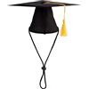 JIHUOO Cappello da laurea nero per cani di piccola taglia, cappello da laurea per animali domestici, accessori per cani e gatti