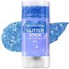 DYIOTF Glitter Stick Corpo e Viso, Gel con Brillantini per Capelli e Labbra, Paillettes a Stella per Trucco Festival e Concerti, Illuminante Viso Stick Lunga Durata per Feste e Carnevale, 05#