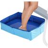 Generic Pediluvio per Piscina 40×30×10 cm vassoio pieghevole portatile | Bacino per pediluvio per piscina per ingresso, scala, spiaggia, campeggio, spa, giardino, casa, immersione dei piedi, doccia