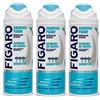FIGARO ro - 3 x schiuma da barba per pelli sensibili, 400 ml