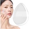 Generic Spugnetta per cipria, trasparente, per cipria, portatile, per fard, in silicone, mini spugnetta da trucco asciutta e bagnata, strumenti riutilizzabili per correttore, fard, per donne e ragazze