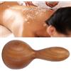 Brrnoo Massaggio Fungo in Legno, Rullo Drenaggio Linfatico Anticellulite per Massaggi Agopuntura Spa Portatile con Olio