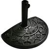 RAM ONLINE RAM® - Base per ombrellone in Resina, semicircolare, 10 kg, Regolabile, per Esterni