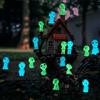 NUOGUAYI 20 Pezzi Elfi Degli Alberi Luminosi, Princess Mononoke, Figurine in Miniatura di Fantasmi, Elfi da Giardino, Mini Fantasma Luminoso, Adatti per Prati,Micropaesaggi, Accessori da Giardino (C)