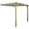Vette PERGOLA ADDOSSATA IN PINO IMPREGNATO 300X280X250 CM