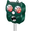 GOUSHY Professionale Repellente Gatti,Ultrasonico Solare Alimentato Animale Deterrente per Giardino Piccioni, Uccelli, Topi,Volpi,5 Modalità Regolabili,Impermeabile Dissuasore Per Gatti Ultrasuoni