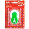 APLI Kids 13303-Perforatore e carta EVA Albero di Natale 25,4 mm