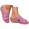 Generico Ciabatte Ortopediche Donna Estivi Sandali con Zeppa Donna Comode Supporto Arco Plantare Pantofole Eleganti Leggere Plateau Scarpe con Tacco Wedges Antiscivolo Suole Sandalo per Camminare