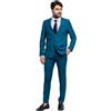 VEQUÈ Abito Uomo Matrimonio Primavera Estate Vestito Completo Cerimonia Elegante VEQUE (IT, Numero, 44, Regular, Regular, Ottanio)