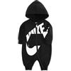 Nike French Terry Futura Body per bimbi Black 3 mesi