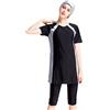 Fulidngzg Burchini Costume Donna Musulmana Copertura Completa Modesto Taglie Forti Period Swimwear 3 Pezzi Swimsuit Top Costume Intero Hijab Surf Burkini Costume Full Cover Burkini