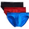 2(X)IST Cotton Stretch No Show Brief 3-Pack Boxer Uomo (Pacco da 3)