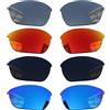 Acefrog 4 paia di lenti polarizzate di ricambio per occhiali da sole Oakley Half Jacket 2.0 OO9144, si adattano perfettamente, infrangibili, antigraffio, confezione risparmio