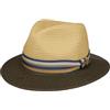 Stetson Romaro Toyo Traveller Cappello di Paglia Uomo in Viscosa Protezione UV 40+ Tesa Larga Nastro Decorativo Primavera Estate