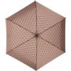 GUESS ombrello Mini Open-Close Umbrella Latte Logo marrone chiaro