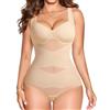Junlan Fajas Colombiane Bodysuit Modellante Donna con Reggiseno Integrato Spallini Regolabili Rete Trasparente, Body Contenitivo Snellente Controllo Pancia Invisibile Uso Quotidiano Eventi Posparto