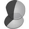 Saucer Lenti di ricambio premium per occhiali smart Oakley Meta HSTN OW8002, 51 mm