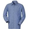 LANCELOT Camicia Uomo da Lavoro Cotone Oxford Azzurra Manica Lunga HH026 (XL)