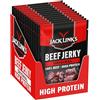 Jack Link's Beef Jerky Original - Confezione da 12 (12 x 40 g) - Snack di carne essiccata ricco di proteine - Snack high protein per fitness - Specialità americana - Chips