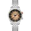 Spinnaker Bradner SP-5062 - Orologio automatico da uomo con cinturino in acciaio inox massiccio, 42 mm, Alba Ambra