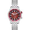 Spinnaker Bradner SP-5062 - Orologio automatico da uomo con cinturino in acciaio inox massiccio, 42 mm, Borgogna Surge