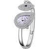 SAGA Angel's Eye, orologio da polso da donna, lussuoso, movimento al quarzo svizzero Ronda, quadrante a forma di goccia, impermeabile fino a 30 m, cinturino in acciaio inossidabile 316L con 129