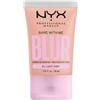 NYX Professional Makeup Fondotinta Effetto Blur, Con Coprenza Media, Finish Matte, Con Niacinamide, Matcha e Glicerina, Fino a 12 Ore d'Idratazione, Bare With Me Blur, Tonalità: Lt Ivory, 30 ml