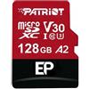 Patriot 128GB Scheda SDXC Patriot EP Pro V30 U3 A2 classe10 90/80MB/s Rosso/Carbone [PEF128GEP32MCX]