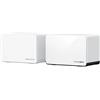 MERCUSYS Router Mercusys Halo H85X Wifi Dual band 3000Mbps Bianco 2pz [MERC-HALOH85X(2-PACK)]