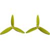 WSCONPKPJ Universale 2 paia di 7 colori 5152 3-paddle elica pezzo adatto per motori ad albero (giallo limone)