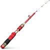 FJMQHU Canna da Pesca Telescopica Azione | composito fibra carbonio/vetro | anelli ceramica | punta lega titanio/nanofibra | per ragazzi | per pesca sportiva