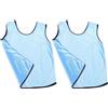 OHPHCALL 2 Pezzi Gilet da Allenamento, Pettorina Sportiva in Poliestere Blu, Leggera e Confortevole, per Allenamento Calcio e attività di Squadra Indoor, e Adulti