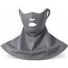 Luwecf Maschera Protezione Solare Multifunzione per Sport all'Aperto, Protezione per e Collo, Grigio scuro