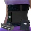 InnoTi Fascia Lombare Supporto Schiena per Uomo e Donna - Cintura Lombare di Sostegno per Sport, Palestra e Lavoro - Previene Lesioni e Dolori alla Schiena (NERO, M (70 a 83 cm))