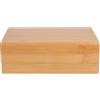 MOBUTOFU Yoga Bolster in Bambù Naturale Superficie Liscia, Blocco Portatile per Esercizi Yoga a Casa e Studio, Mattone Ausiliario per Migliorare Equilibrio e Flessibilità