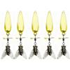 Drawup Antiruggine Fly Spinner Bait Set 5PCS acciaio al carbonio (oro)